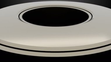 Model metal jant mekan, 3d render arka plan bilgisayar üreten