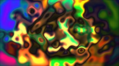 Psychedelic sıvı, parlak Soyut 3d bilgisayar oluşturulan fon, renkli palet kafes arka plan