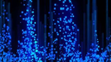 Uzayda - soyutlama, veri iletişimine kadar dijital satır bilgisayar arka plan, 3d render oluşturulan.