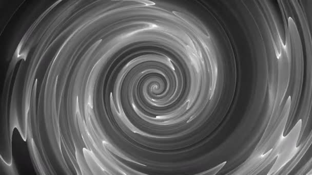 Abstrakte spiralförmige rotierende Linien, computergeneriert, 3D-Renderhintergrund — Stockvideo