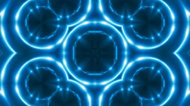 Zemin, bilgisayar arka plan üreten Soyut Mavi fraktal ışıklar, 3d render