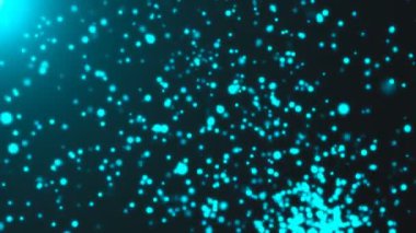 mavi parçacıklar yanıp sönüyor. Dijital zemin