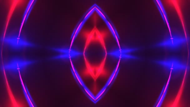 Luces fractales púrpuras abstractas, fondo de renderizado 3d, fondo generador de computadora — Vídeo de stock