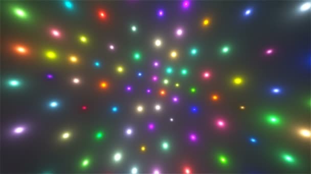 Particules lumineuses volantes abstraites dans l'espace, arrière-plan abstrait généré par ordinateur, rendu 3D 