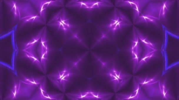 Abstrakcja Fraktal fioletowe światła, tapeta 3d, komputer generowania tła — Wideo stockowe