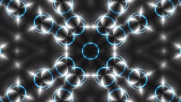 Abstract white fractal lights, 3d rendering backdrop, computer generating background — Stock Video