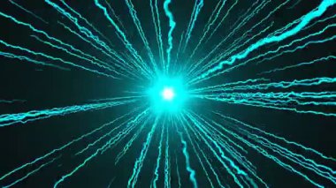 Hızlı hafif parlak parlak çizgiler uçan, bilgisayar modern arka plan, 3d render oluşturulan