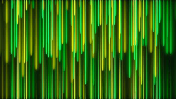 Много Вертикальных Неоновых Линий Освещения Абстрактный Компьютер Сгенерированный Фон Рендеринг — стоковое видео