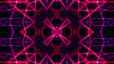 Soyut neon ışıkları. 3D işleme arka plan.