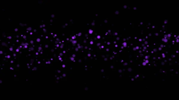 Abstrakte fliegende helle Teilchen im Weltraum, computergenerierter abstrakter Hintergrund, 3D-Renderer — Stockfoto