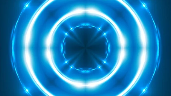 抽象的な青フラクタル ライト、3 d 背景、背景を生成しているコンピューターをレンダリングします。 — ストック写真