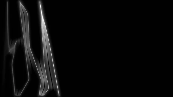 Świecące linie przerywane z rozmycie, generowany komputerowo streszczenie tło, 3d renderowania obrysu — Zdjęcie stockowe