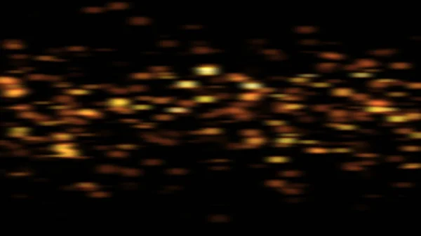 Vol abstrait brouille les particules lumineuses dans l'espace, fond abstrait généré par ordinateur, rendu 3D — Photo