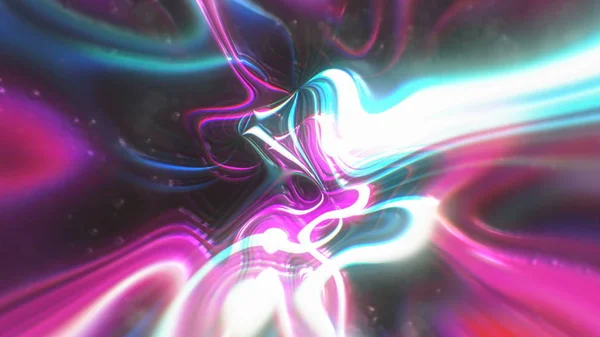 Abstract glow energy background with visual illusion and wave effects, 3d render computer generating