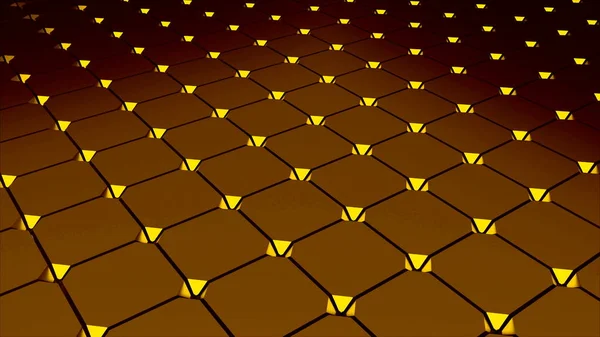 Metall floor with tiling, abstract 3d rendering, computer generating background