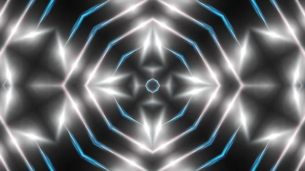 Lumières fractales blanches abstraites, arrière-plan de rendu 3d, arrière-plan générateur d'ordinateur — Photo