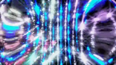 VJ döngü, müzik parlak parçacıkları ile beat, modern arka plan, 3d render bilgisayar oluşturulan