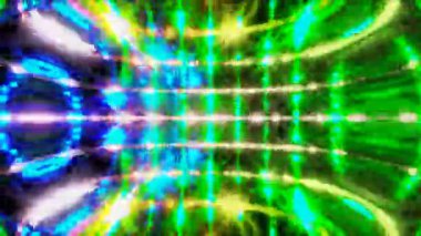 VJ döngü, müzik parlak parçacıkları ile beat, modern arka plan, 3d render bilgisayar oluşturulan