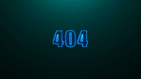 上のライト、3 d の背景に 404 テキストの文字レンダリング背景、コンピューター ゲームの生成 — ストック写真