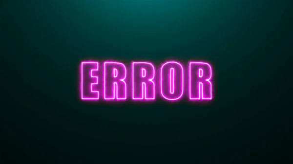 Litery tekstu błędu na tle z góry światło, 3d renderowania tła, komputer generując dla gier — Zdjęcie stockowe