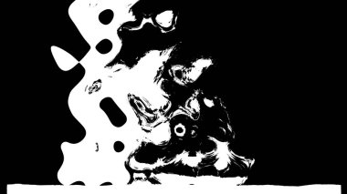 Siyah ve beyaz geçiş, 3d render bilgisayar üreten