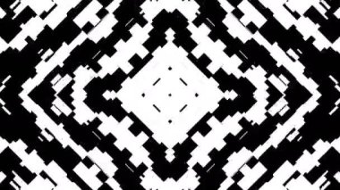 Siyah ve beyaz çizgiler. Bilgisayar oluşturulmuş soyut arkaplan, 3B görüntüleme