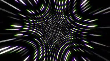 Parlak noktalar, 3d render, yanıp sönen bilgisayar üreten