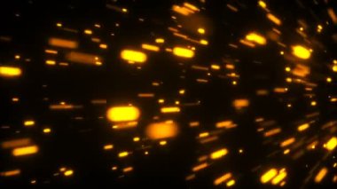 Yükselen birçok parlak köz, 3d render oluşturulan bilgisayar zemin