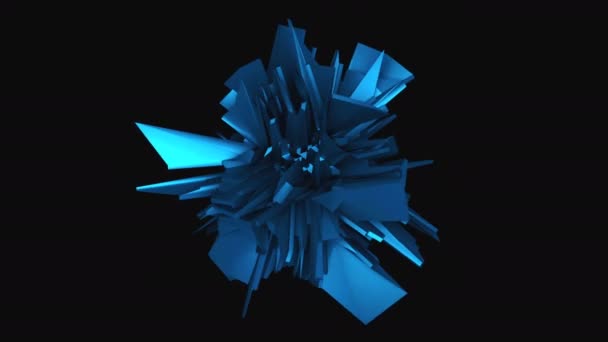 3D rendu objet fractal dans l'espace, fond moderne abstrait, généré par ordinateur 