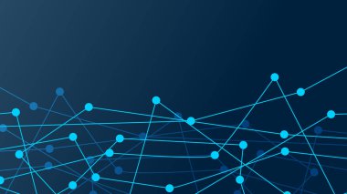 Soyut bağlantı noktaları. Dijital illüstrasyon zemin. Ağ