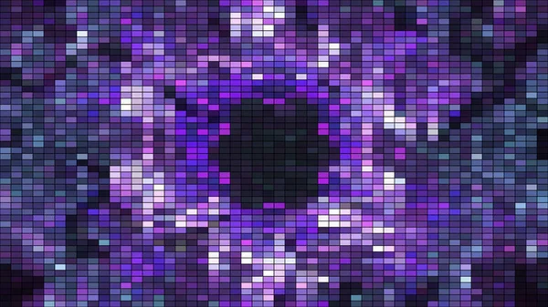 Mosaico com partículas quadradas, este é o fundo de tecnologia digital abstrata gerado por computador, pano de fundo de renderização 3d —  Vetores de Stock
