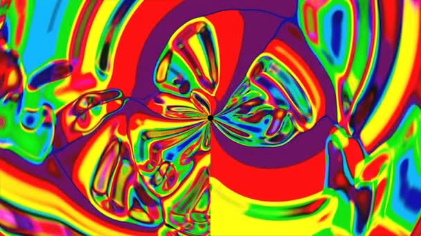 Pszichedelikus világos absztrakt kaleidoszkóp, 3D-s számítógépes render, színes paletta háló háttér