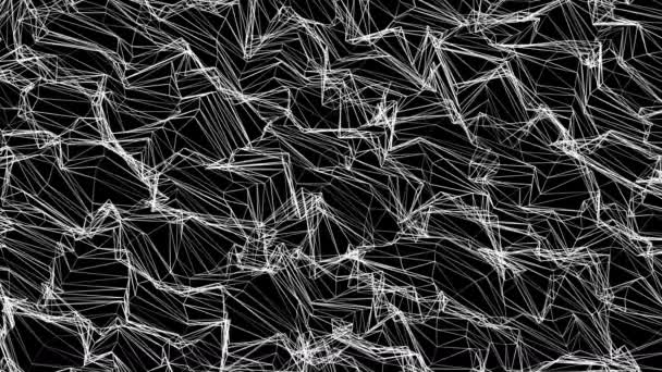 Grille d'abstraction avec polygones dans l'obscurité, 3d rendu toile de fond, ordinateur générant arrière-plan 