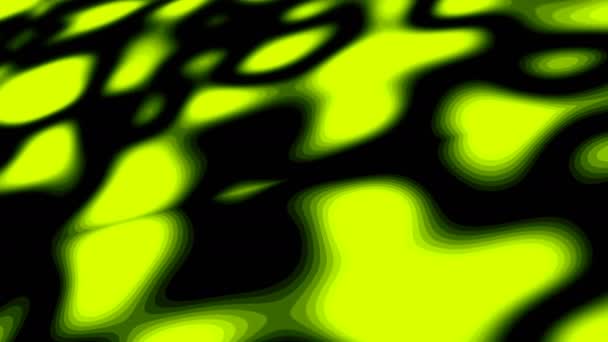 Zbliżenie abstrakcyjnego tła z efektem imitacji oleju fali, 3d renderowania komputera generującego tło — Wideo stockowe