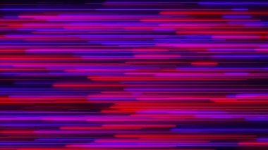 Birçok neon siyah çizgiler aydınlatma, zemin, 3d render soyut bilgisayar oluşturulan