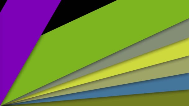 Kolorowe kształty przejście - 3d render abstrakcji dla kreatywnych, generowany komputerowo tło — Wideo stockowe