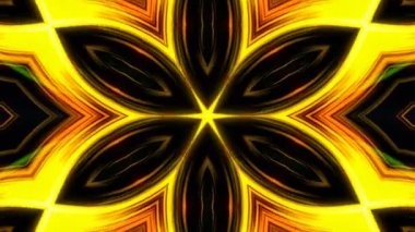 Yaprakları çiçek, 3d olarak soyut güzel kaleydoskop arka plan render oluşturulan bilgisayar zemin