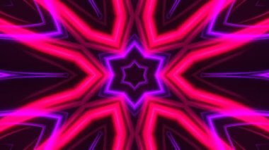 Yaprakları çiçek, 3d olarak soyut güzel kaleydoskop arka plan render oluşturulan bilgisayar zemin