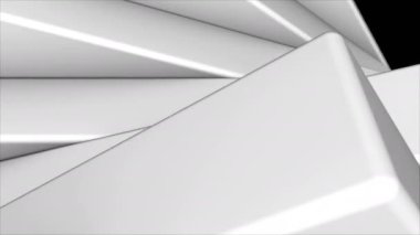 Rastgele döndürme dikdörtgenler - geometrik nesneleri, 3d dönüm oluşturulan bilgisayar arka plan render