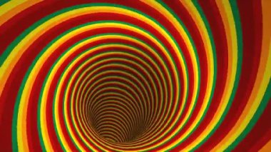 Soyut girdaplı çizgi film tarzı tünel, evrene yolculuk, bilgisayar destekli arka plan, 3D görüntüleme