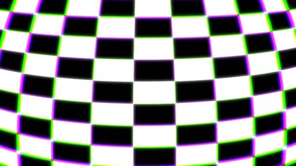 Formes 3D à carreaux colorés, arrière-plan abstrait moderne généré par ordinateur, rendu 3d — Video