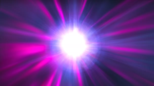 Abstraction de boule lumineuse brillante d'énergie magique, vue rapprochée, arrière-plan généré par ordinateur de rendu 3d — Video