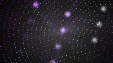 VJ alanı hafif parçacıklar siyah uzayda - gece hayatı style, oluşturulan bilgisayar arka plan, 3d render için modern soyutlama