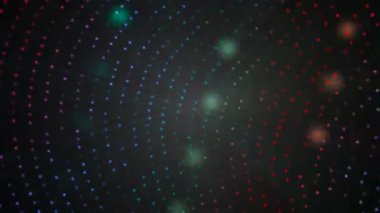 VJ alanı hafif parçacıklar siyah uzayda - gece hayatı style, oluşturulan bilgisayar arka plan, 3d render için modern soyutlama