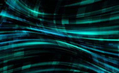 Soyutlama dijital hattı dünya içinde bilgisayar teknolojik altyapı ile GRID, 3d render zemin, oluşturulan bilgisayar