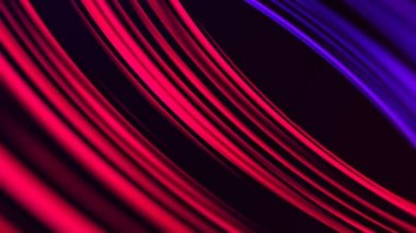 Birçok parlak bant hatları, soyut bilgisayar oluşturulan fon, 3d render.