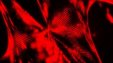 Işıma ve parçacıklar, güzel dalgalı yüzeyi, spiral etkisi, 3d arka plan, bilgisayar işleme soyutlama