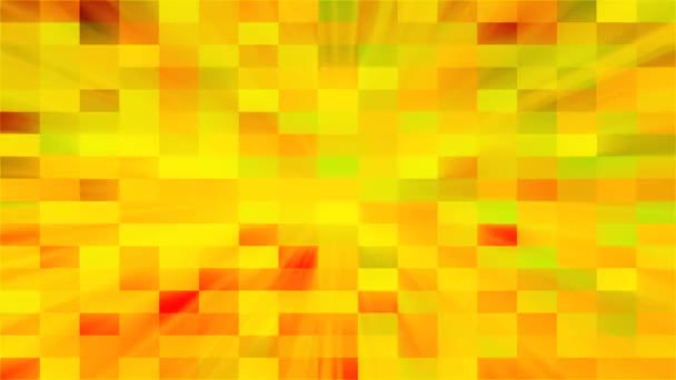 Belo mosaico brilhante com partículas quadradas, este é o fundo de tecnologia digital abstrata gerado por computador, renderização 3d — Vídeo de Stock