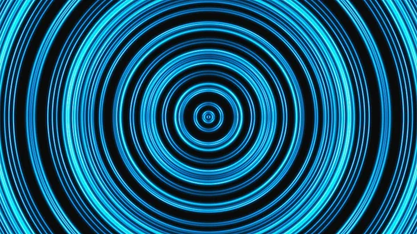Абстрактні неонові круглі лінії в просторі, сучасний 3d рендеринговий фон, створений комп'ютером фон — стокове фото
