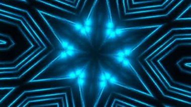 Zemin, bilgisayar arka plan üreten Soyut Mavi fraktal ışıklar, 3d render